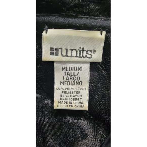 Units Womens Multicolored Reversible Tapestry Long Jacket Side Slits Medium Tall - Picture 7 of 14